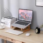 Bamboo Vertical Laptop Stand for MacBook and More