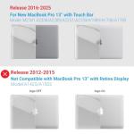 Clear Hard Shell Case for MacBook Pro 13