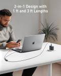 Anker 4FT 2-in-1 USB C Fast Charging Cable