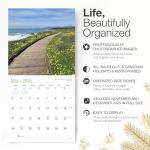 RED EMBER Untamed & Beautiful Pathways 2026 Wall Calendar 12 Month | 12" x 24" Open | Thick & Sturdy Paper | Holiday Gift | Scenic Nature Calendar 2026