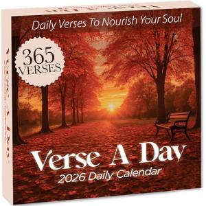 2026 Verse A Day Bible Calendar | 365 Christian Verses from the NIV Bible to Inspire Your Daily Devotional, Positive Motivational & Inspirational Daily Verses for Men & Women to Inspire Your Walk With God