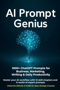 AI Prompt Genius: 1000+ ChatGPT Prompts & Templates for Business, Marketing & Productivity: Master your AI workflow with 12 skill chapters and 9 vaults of expert prompts