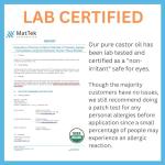 Organic Castor Oil for Eyelash and Eyebrow Growth