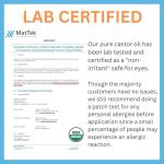 Organic Castor Oil for Eyelash and Eyebrow Growth