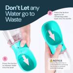 Portable Dog Water Bottle with Food Dispenser