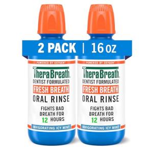 Icy Mint TheraBreath Mouthwash - Pack of 2
