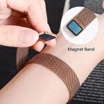 Rose Gold Women's Wooden Watch with Mesh Band