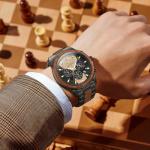 OLEVS Men’s Luxury Wood Analog Watch