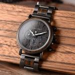 BOBO BIRD Men's Stylish Ebony Wood Watch
