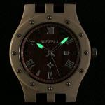 BEWELL Men's Maple and Red Sandalwood Wood Watch
