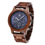 Men's Sandalwood Wooden Watch with Date Display