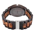 BYMAX Men’s Zebra Wood Quartz Watch