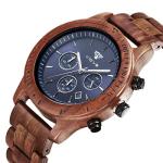 Men's Sandalwood Wooden Watch with Date Display