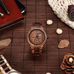 BEWELL Walnut Men's Analog Wood Watch