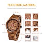 BEWELL Walnut Men's Analog Wood Watch