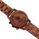 Men's Sandalwood Wooden Watch with Date Display