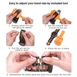 BYMAX Men’s Zebra Wood Quartz Watch