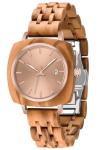 Rose Gold Square Wood Watch for Women