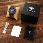 Men's Sandalwood Wooden Watch with Date Display