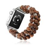 Handmade Wooden Beaded Apple Watch Band for Women