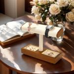 Wood Watch Display Stand for T-bar Organization