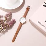 TWOPTION Women's Waterproof Leather Dress Watch