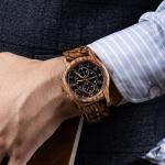 BOBO BIRD Men's Stylish Wooden Chronograph Watch