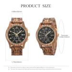 BOBO BIRD Men's Stylish Wooden Chronograph Watch