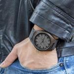 Kenon Engraved Wood Watches for Men