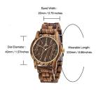 MUJUZE Handmade Minimalist Wooden Watches for Men
