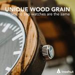 Treehut Men's Wooden Watch with Japanese Quartz