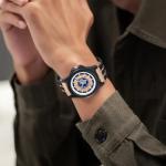 Dentily Men's Casual Wooden Quartz Watch