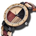 Colorful Bamboo Wood Analog Watch for Men