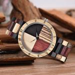 Colorful Bamboo Wood Analog Watch for Men