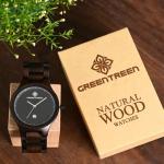 Greentreen Men's Lightweight Wooden Watch - Stylish Gift