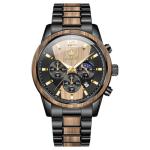 OLEVS Men's Wood Analog Quartz Watch