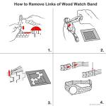 LeeEv Mens Light Weight Unique Wood Watch, Uwood Series Handmade Sandalwood Analog Quartz Vintage Roman Number Natural Wooden Wristwatch