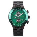 BOBO BIRD Men's Green Ebony Wood Watch