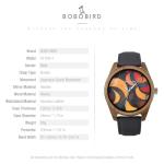 BOBO BIRD Lightweight Wooden Watch for Everyday Style