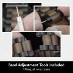 Treehut Men's Ebony Wood Watch with Quartz Movement