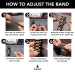 Treehut Men's Ebony Wood Watch with Quartz Movement