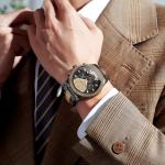 Black Wood Luxury Men's Chronograph Watch 42MM