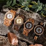 BOBO BIRD Stylish Wooden Watch with Date Display