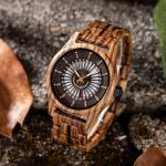 BOBO BIRD Stylish Wooden Watch with Date Display