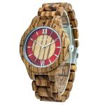 MII YEW Men's Casual Wooden Quartz Watch