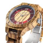 MII YEW Men's Casual Wooden Quartz Watch