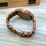 MII YEW Men's Casual Wooden Quartz Watch