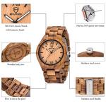 MUJUZE Lightweight Wooden Watch for Men