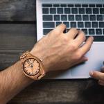MUJUZE Lightweight Wooden Watch for Men
