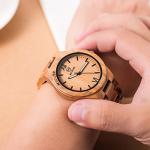 MUJUZE Lightweight Wooden Watch for Men